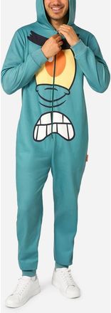 OppoSuits SpongeBob SquarePants Plankton Hooded Fleece Costume Jumpsuit in Green at Nordstrom, Size X-Large