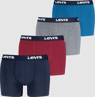 Levi's Repeat Logo Boxer Brief 4 pack - Mens - L - Red