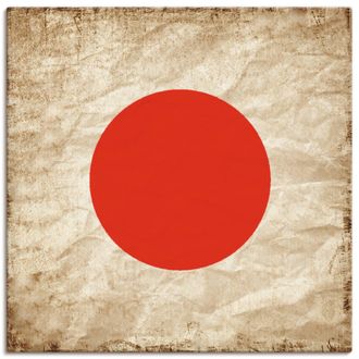 Artland Wandbild »Japanische Flagge Japan Symbol« Zeichen 1 Stk. tlg. als Leinwandbild, Wandaufkleber in verschied. Grössen