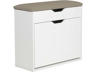 Habitat et Jardin Habitat Et Jardin - Mueble Zapatero Wade - 60 X 23,8 X 68 Cm - Blanco - Blanche