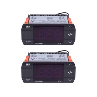 OEM 2 Termostatos Digitales Stc-3000 Con Sensor, 110-220 V, 30 A