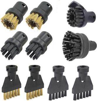 OEM Juego De 8 Accesorios De Vapor, Compatibles Con K&auml;rcher Sc1, Sc2, Ctk10, Sc3 A Sc7: Un Juego Completo Para Una Limpieza Intensiva