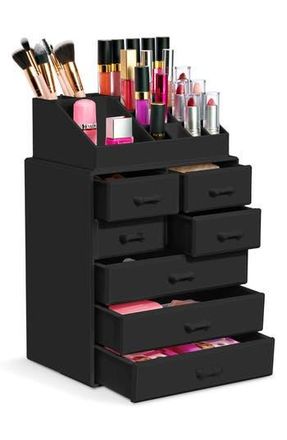 Sorbus 7-Drawer Makeup Organizer Case in Black at Nordstrom Rack