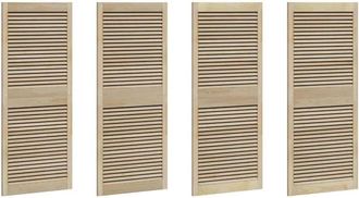 vidaXL Porte per Armadi Other 4 pcs Marrone 140.5 x 59.5 x 2.1 cm - Vidaxl