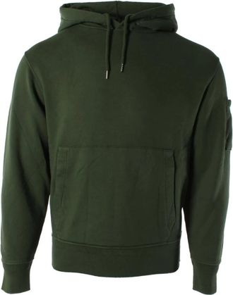 C.P. Company Groene Katoenen Trui voor Mannen - Heren - Vesten met rits - Groen - S - Katoen - Hoodies & sweatvesten
