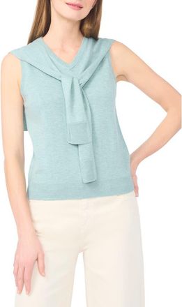 Halogen Tie Shoulder Sleeveless Sweater in Mint Hint at Nordstrom Rack, Size X-Small