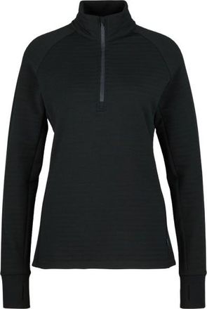 Stoic MerinoFleece260 FlenSt. Half Zip Merinopullover für Damen | schwarz