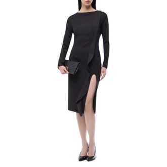 Pinko Pinko - Yaris Jurk - Dames - Jurken - Zwart - Maat: M Satijn