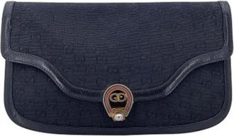 Gucci Pre-owned Clutches, female, Black, Size: ONE SIZE Pre-owned Leather Clutch
