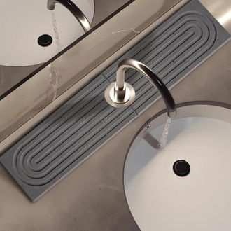 OEM Alfombrilla Absorbente Para Grifo De Cocina, 60 X 10 Cm, Alfombrilla Antideslizante De Tierra De Diatomeas Para Fregadero, Apta Para Cocinas Y Ba&ntilde;os (