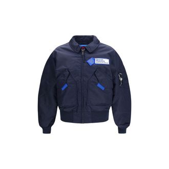 GR10K Blue Nylon Mens Bomber