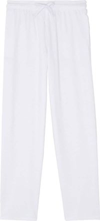 Vilebrequin Terry drawstring straight-leg trousers - men - Organic Cotton/Polyamide - M - White