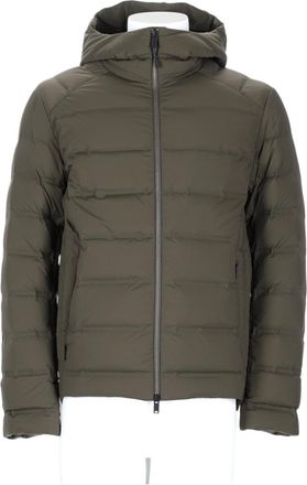 Monobi Quilted Padded Jacket with Hood and Zip Closure