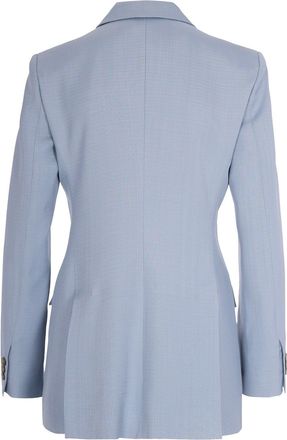 P.A.R.O.S.H. Womens Blazer Double-Breasted Sky Blue Viscose Jacket