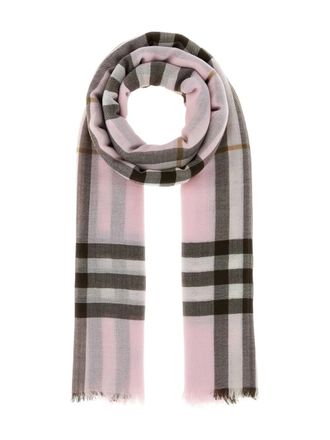 Burberry check-pattern scarf - unisex - Wool - OS - Pink