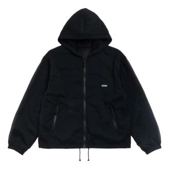 St&uuml;ssy Layered Mesh Hooded Jacket Black 115933-BLAC
