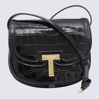 Tom Ford Black Leather Crossbody Bag