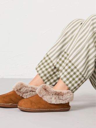 Fat Face FatFace Maia Tan Brown Boot Slipper