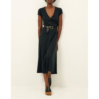 Sessun Wijd uitlopende snit met V-hals en korte mouwen NEA