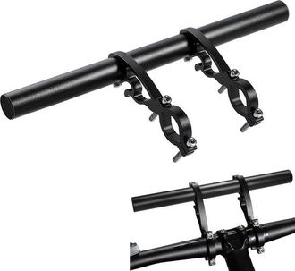 OEM Extensor Doble Para Manillar De Bicicleta - Aluminio - Extralargo - 20-32 Mm - Para Todos Los Accesorios - Negro