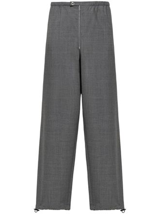 Prada virgin-wool tailored trousers - men - Wool - L - Grey