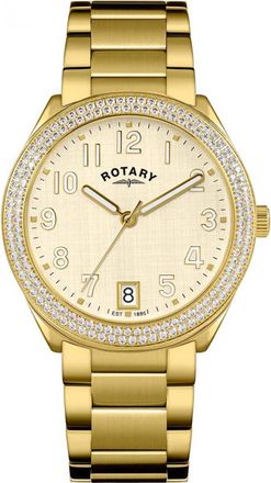 Rotary Womens RLB10028-03 Ladies Brillance Watch - Gold - One Size