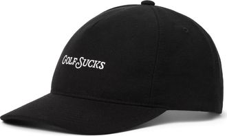 Travis Mathew Golf Sucks Six-Panel Snapback Cap in Black at Nordstrom
