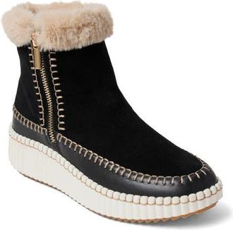 Jack Rogers Janetta Faux Fur Bootie in Black at Nordstrom, Size 8.5