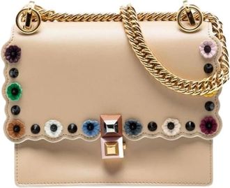 Fendi Pre-owned Cross Body Bags, female, Beige, Size: ONE SIZE Pre-owned Vintage Crossbody Bag