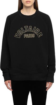 Zadig&Voltaire Sunca Graphic Sweatshirt in Black at Nordstrom, Size X-Small