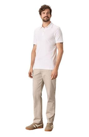Pact Luxe Essential Slim Polo Made With Organic Cotton in White at Nordstrom, Size Xx-Large