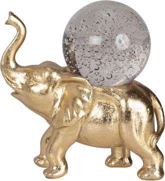 Sagebrook Home Resin 9In Elephant With Crystal Ball