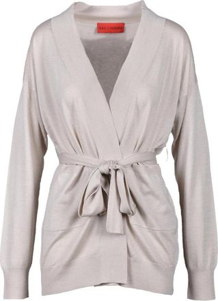 Wild Cashmere Luxe Cashmere Zijde Blend Vest - Dames - Vesten - Beige - S - Kasjmier - Truien & Vesten
