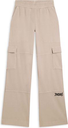 Freddy Pantaloni cargo wide leg in felpa con tasconi