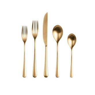 Mepra Neve Flatware Set - 5 Pieces in Ice Gold at Nordstrom