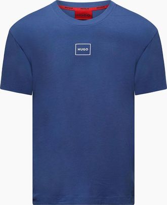 HUGO BOSS Mens Laze Loungewear T-Shirt - Blue - Size: 42