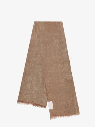Brunello Cucinelli Sciarpa lurex in lino - BRUNELLO CUCINELLI - gender_Woman