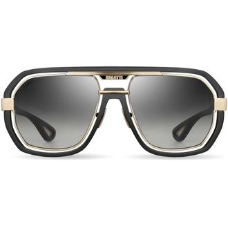 Bugatti Mens 58 mm Black Sunglasses