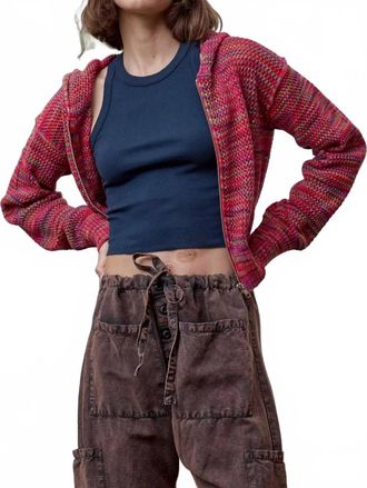 NSF Mills Painted Sweater In Red