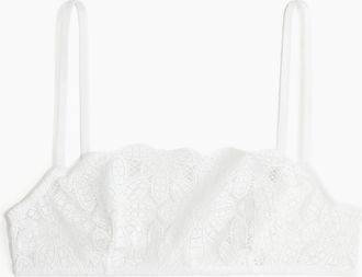 H&M Unwattierter Soft-BH aus Spitze - White