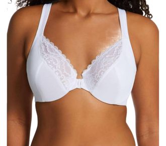 Playtex Front Close No Poke Dreamwire Bra In White