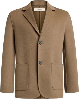 12 Storeez pocket wool-cashmere blazer - Neutrals