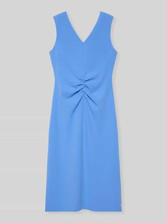 Calvin Klein Businesskleid mit Falten in der Taille in Hellblau, Gr&ouml;&szlig;e XL