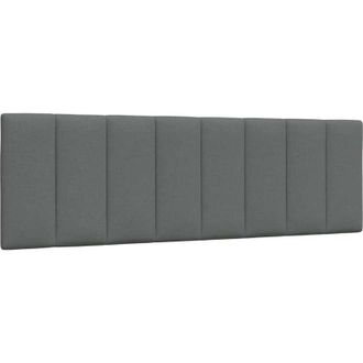 vidaXL Cuscino Testiera Grigio Scuro 160 cm in Tessuto Vidaxl