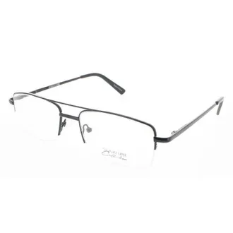 Signature Unisex Black Rectangular Eyeglass Frames 1121Black57