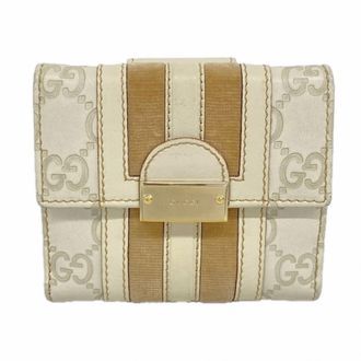 Gucci Beige Leather Wallet (Bi-Fold) (Pre-Owned)