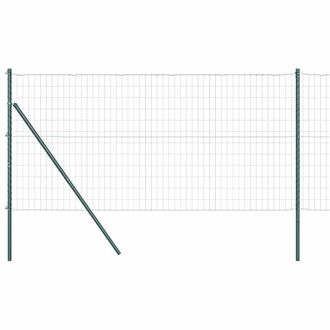 Berkfield Home Euro Fence with 7 Posts 1.2x10 m Galvanised Steel Green