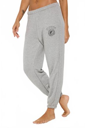 Spiritual Gangster Eden French Terry Sweatpant In Light Heather Grey
