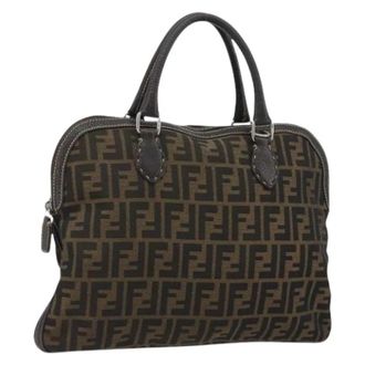 Fendi Pre-owned Zucca Canvas Hand Bag - Dames - Vintage Handtas - Bruin - ONE Size - Leer - Vintage
