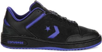 Converse Sneakers, male, Black, 7 1/2 UK, Black Purple 90s Weapon Leather Skate